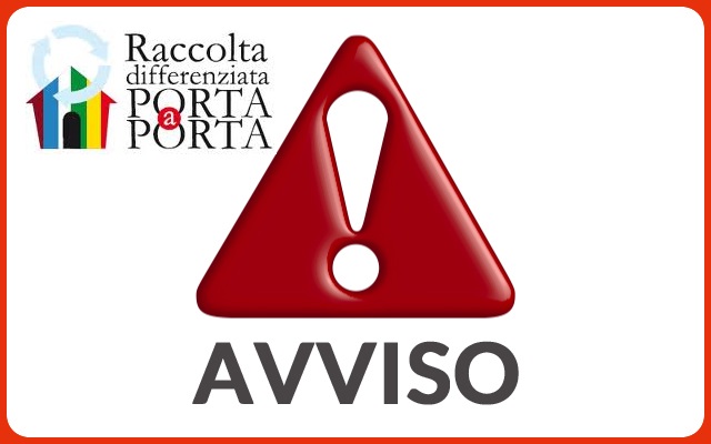 Avviso  Raccolta Differenziata 25 Giugno 2021  