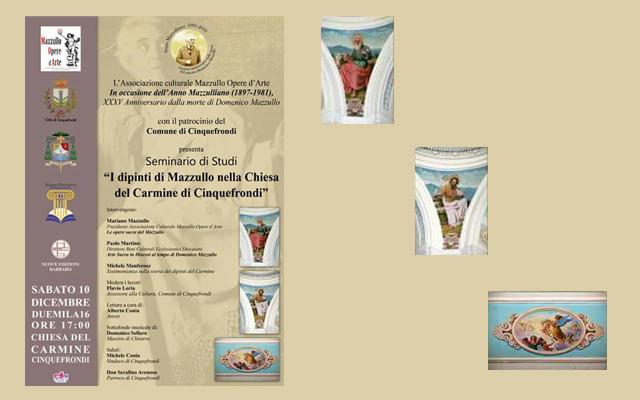 I dipinti di Mazzull­o nella Chiesa del Ca­rmine di Cinquefrondi­