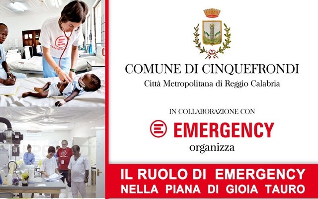"Il ruolo di Emergency nella Piana di Gioia Tauro"