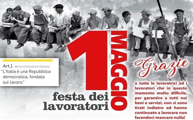 Festa dei Lavoratori 1 Maggio 2020
