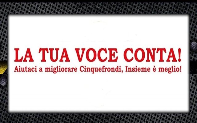 LA TUA VOCE CONTA!